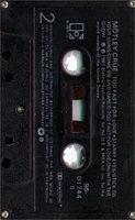 TOO FAST FOR LOVE - CANADIAN PRESS CASSETTE [10 tracks - 10 listed]